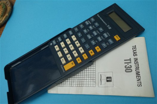 TEXAS INSTRUMENTS TI 30 - vintage calculator met gebruiksaanwijzing - 2