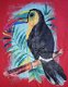 ### Leuk shirtje met tropische vogel.(146/152) ### - 3 - Thumbnail