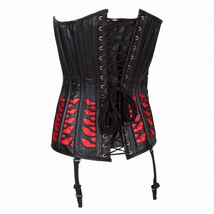 Echt leren corset model 07 in xs t/m 10xl - Afbeelding 2