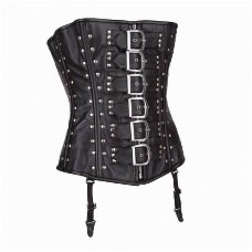 Echt leren corset model 02 in xs t/m 10xl