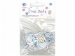 Crea Baby, Houten motief baby/speld , blauw - 1 - Thumbnail