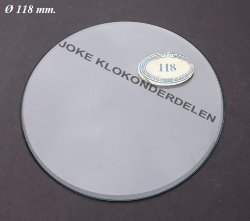 === Geslepen vlak helder glas = gebruikt === 40376