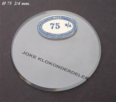 === Geslepen vlak helder glas = gebruikt === 40372 - 1