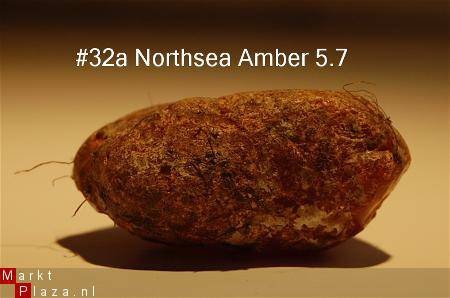 #32 Ruwe Barnsteen Natural Amber Bernstein - 1