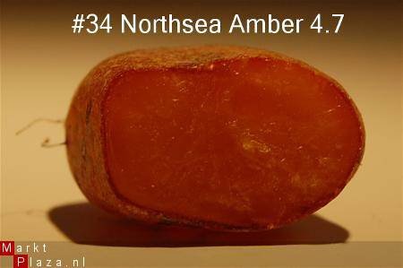 #34 Ruwe Barnsteen Natural Amber Bernstein - 1