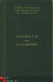 Grosheide, F.W; Hebreeen - 1