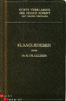 Aalders, G.Ch; Klaagliederen - 1