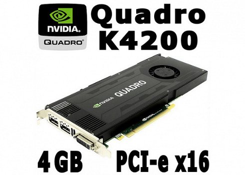 nVidia Quadro FX 580 600 1800 2000 K4200 PCI-e VGA Kaart W10 - 4