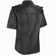 Fraai zwart leren overhemd in small t/m 6xl - 2 - Thumbnail