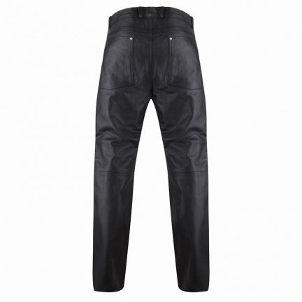 Heren leren broek model motor in maat 30 t/m 44 - Afbeelding 3