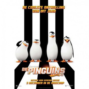 Pinguins van Madagascar bioscoop poster bij Stichting Superwens! - 1