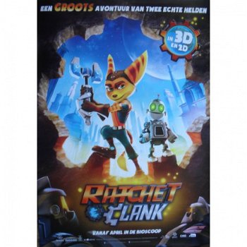 Ratchet en Clank bioscoop poster bij Stichting Superwens! - 1