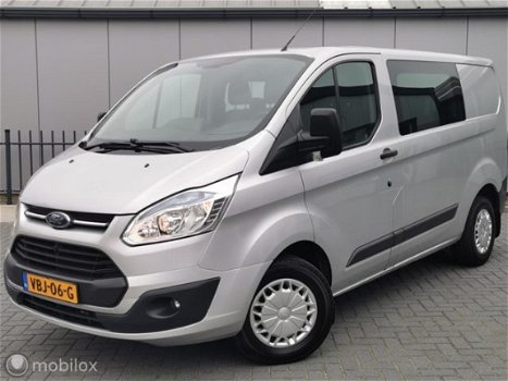 Ford Transit Custom - 155pk Dubbel Cabine Zilver, trekhaak - 1