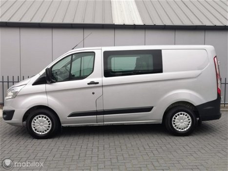 Ford Transit Custom - 155pk Dubbel Cabine Zilver, trekhaak - 1