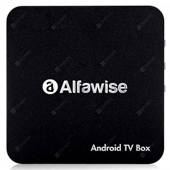 Alfawise A8 TV BOX Android 9.0 Rockchip 3229 1GB RAM + 8GB ROM - Black 1GB RAM+8 ROM UK Plug Android - 1