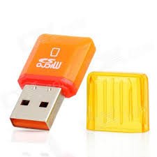 USB 2.0 Micro SDHC Card Reader - Black