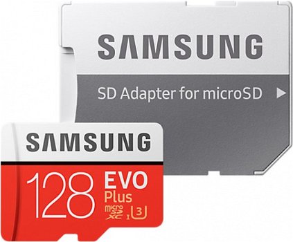 Samsung Evo Plus MicroSDXC 128GB - met adapter 25,. - 1