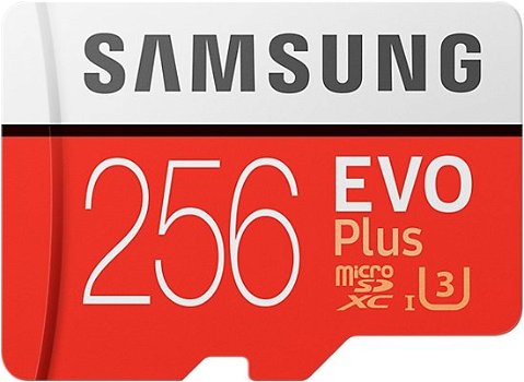 Samsung Evo Plus MicroSDXC 256GB - met adapter 62,. - 0