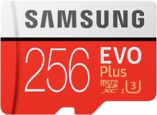 Samsung Evo Plus MicroSDXC 256GB - met adapter 62,.