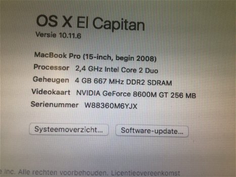 MacBook Pro 15inch begin 2008 - 1