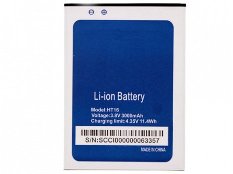 Replacement battery HOMTOM HT16 3000mAh/11.4Wh for HOMTOM HT16 - 1