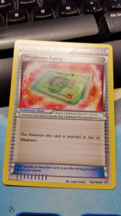 Weakness Policy 142/160 XY Primal Clash - nr. 1