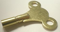 Messing klok sleutel model B (sleutelmaat 4,50 mm)