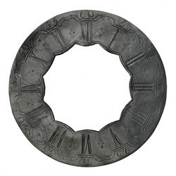 Tinnen wijzerplaat Ø 21 cm. (Art.Nr. D01-302)