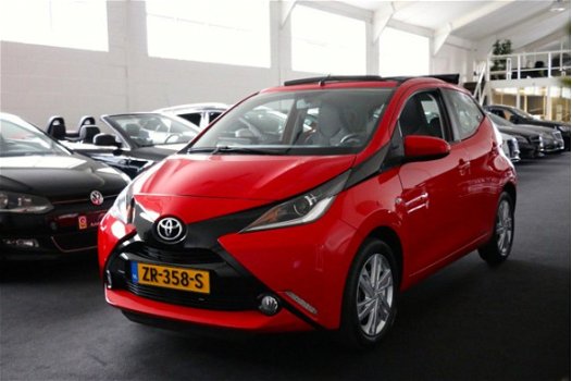 Toyota Aygo - 1.0 VVT-i x-wave Cabrio LED 5-Deurs 39491km 2015 LM Velgen Cruice Controle Camera Cabr - 1