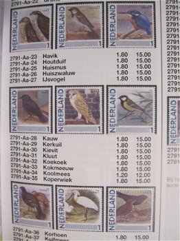 NVPH 2791 Complete serie Jaarvogels - 74 postzegels - 5