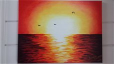 Uniek schilderij 'SUNSET'