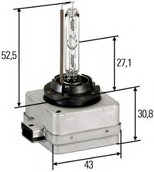 HELLA Xenon Lamp D1S Audi BMW Citroen Mercedes Opel Peugeot - 1