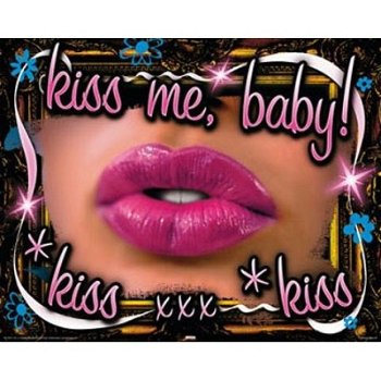 Kiss These Lips poster bij Stichting Superwens! - 1