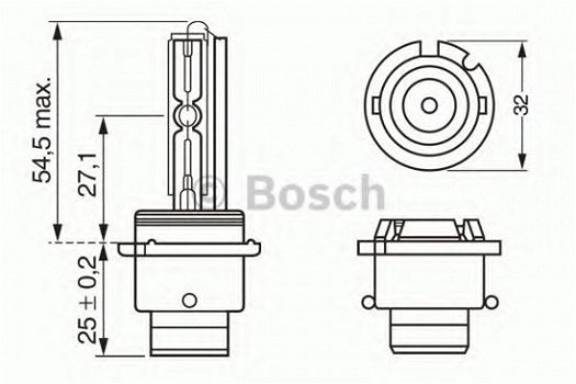 Xenon Lamp D2S BOSCH 1 987 302 904 Audi BMW Mercedes VW Seat - 1