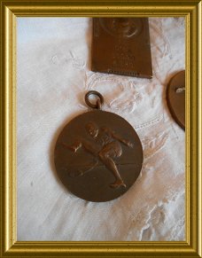 Oude penning / medaille : sport, hoogspringen, 1925