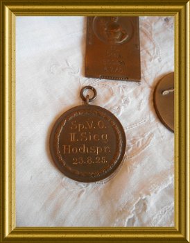 Oude penning / medaille : sport, hoogspringen, 1925 - 2
