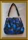 Mooie oude blauwe tas // vintage blue handbag / purse - 0 - Thumbnail