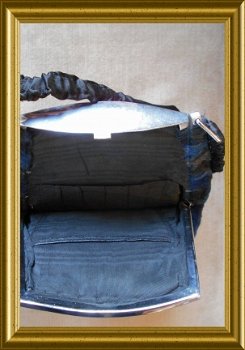 Mooie oude blauwe tas // vintage blue handbag / purse - 2