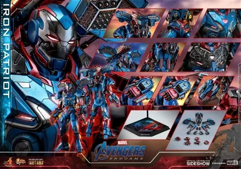 HOT DEAL - Hot Toys Avengers Endgame Iron Patriot MMS547D34 - 0