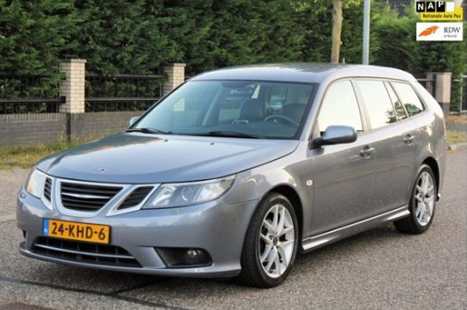 Saab 9-3 Sport Estate - 1.9 TiD Vector CLIMA, NAVI, CRUISE, PERFECT ONDERHOUDEN, LEDER - 1