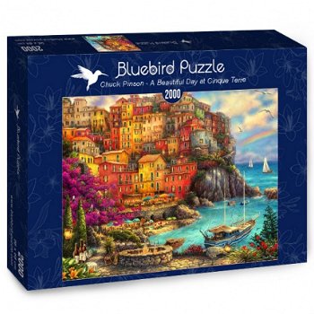 Bluebird Puzzle - A Beautiful Day at Cinque Terre - 2000 Stukjes - 2