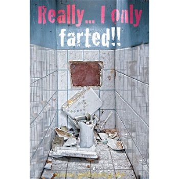 Really... I only farted poster bij Stichting Superwens! - 1
