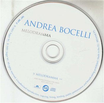 CD singel - Andrea Bocelli - Melodrama - 3