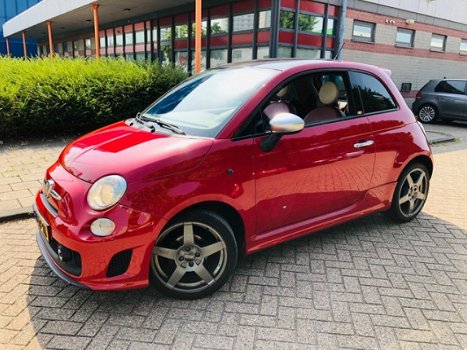 Fiat 500 Abarth - 1.3 JTD Lounge Abarth- Rood Leer- Pano- Airco- Chroom - 1