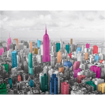 New York skyline poster bij Stichting Superwens! - 1