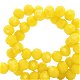 Top Facet kralen 4x3mm disc Charlock yellow-pearl shine coating - 2 - Thumbnail