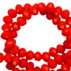 Top Facet kralen 4x3mm disc Carmine red opal-diamond coating - 3 - Thumbnail