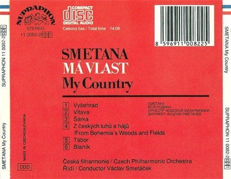 CD - Smetana - Czech Philharmonic Orchestra - 1