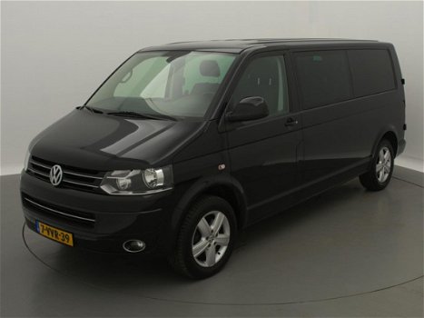 Volkswagen Transporter - 2.0 TDI L2H1 DUB-CAB / AUT / NAVI / zwart / lmv - 1