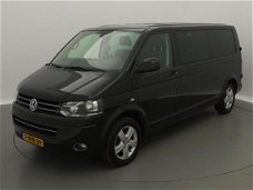 Volkswagen Transporter - 2.0 TDI L2H1 DUB-CAB / AUT / NAVI / zwart / lmv